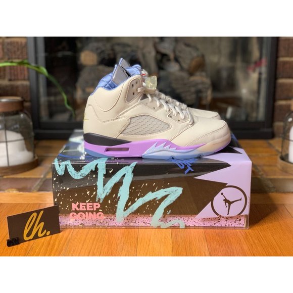 Size 7m/8.5w Air Jordan 5 Retro “DJ Khalid We The Best Sail” Athletic Sneakers D - Picture 3 of 7